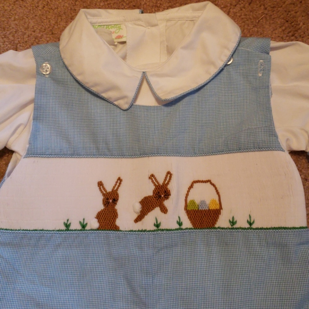 Smocked Lolly Wolly Doodle Easter  Jon Jon